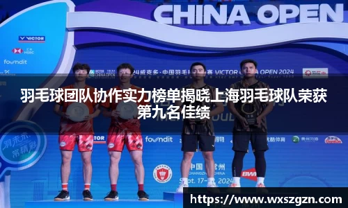 羽毛球团队协作实力榜单揭晓上海羽毛球队荣获第九名佳绩
