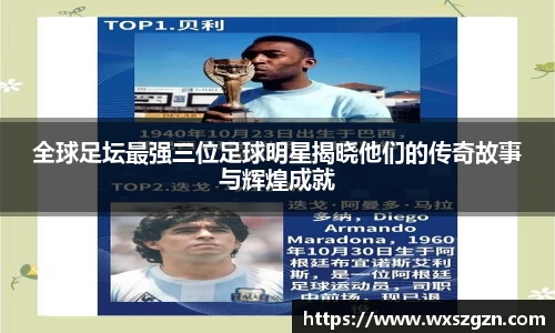 全球足坛最强三位足球明星揭晓他们的传奇故事与辉煌成就